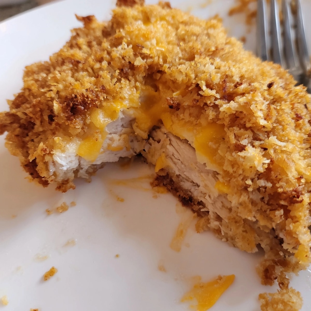 Crispy Cheesy Chicken Patties: Golden brown, savory, and juicy homemade chicken cooked skillet style.