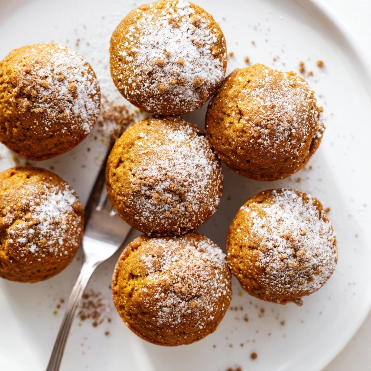 Delicious pumpkin muffin chai latte bites topped with sweet cinnamon sugar for extra flavor.