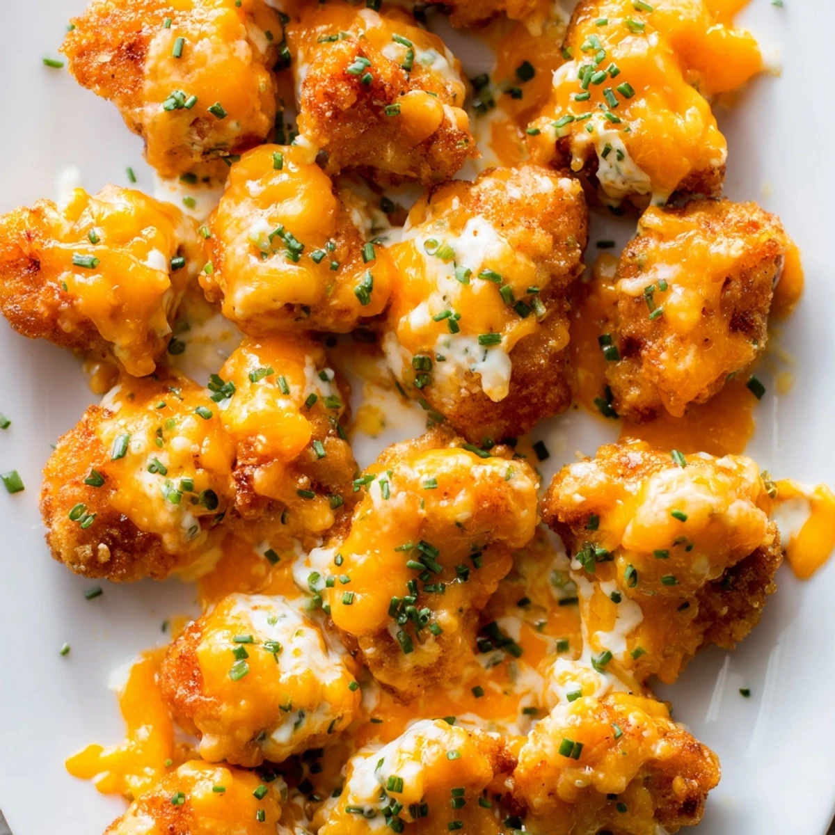 Savory Cheddar Ranch Chicken Bake, bubbly cheese melting over tender chicken, served hot.  