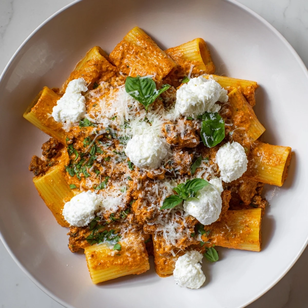 Bright and creamy Creamy Roasted Red Pepper Santa Hat Pasta, perfect for a cozy holiday dinner.