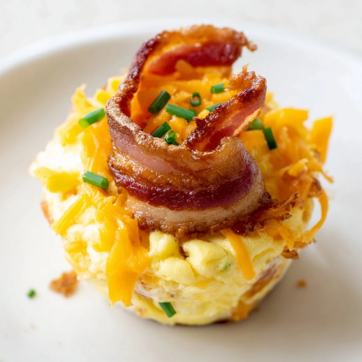 Delicious, fluffy Scrambled Egg Cups, savory with bacon and cheese, perfect for a quick brunch.