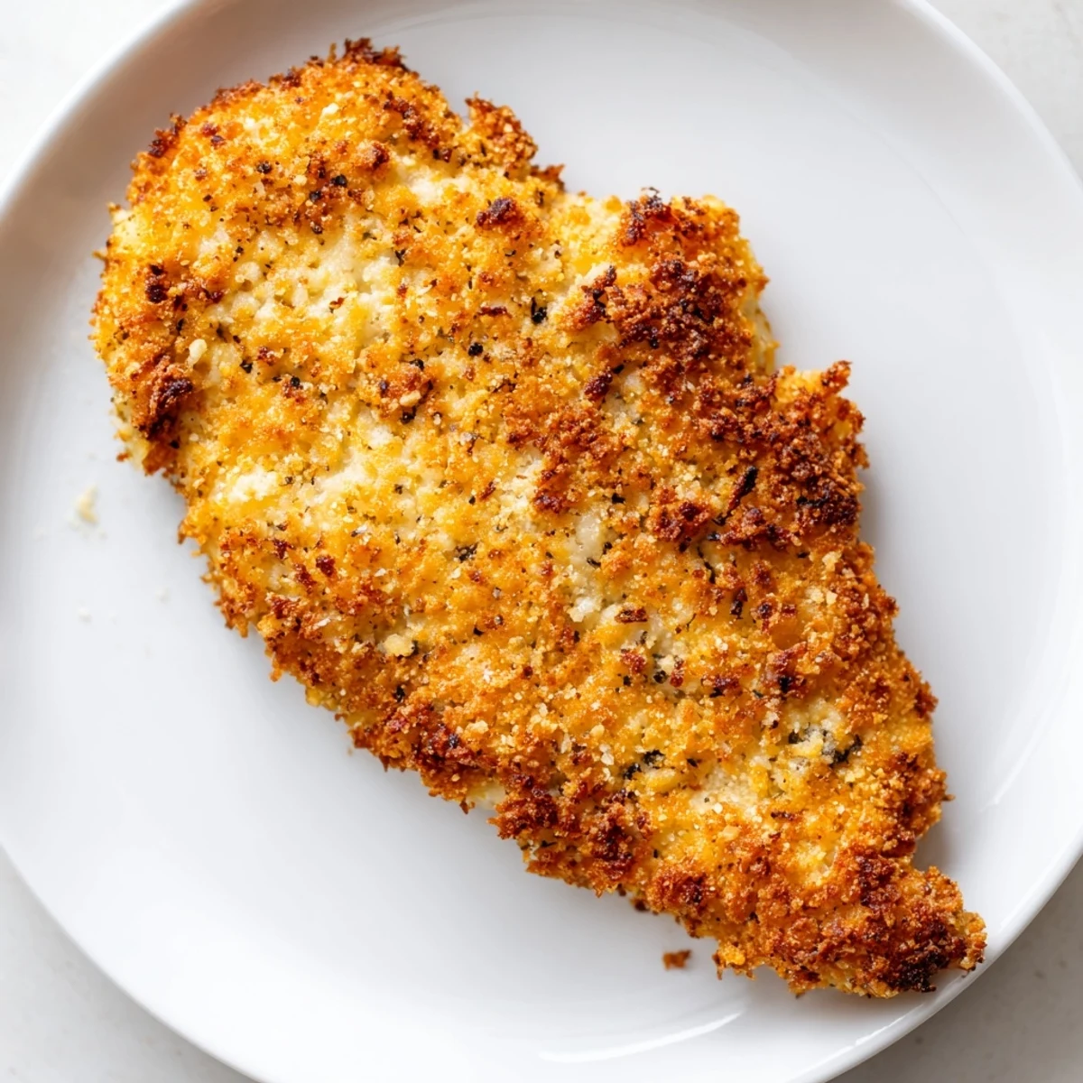 Close-up of freshly cooked Air Fryer Chicken Cutlets, offering delicious texture for a satisfying, high-protein meal.