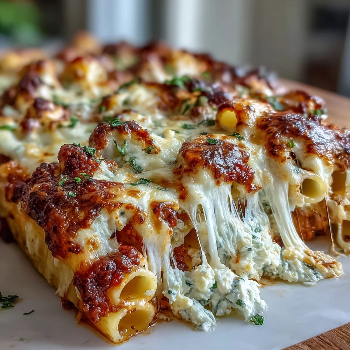 Delicious freezer make-ahead baked ziti, a cheesy, saucy Italian-American comfort dish.