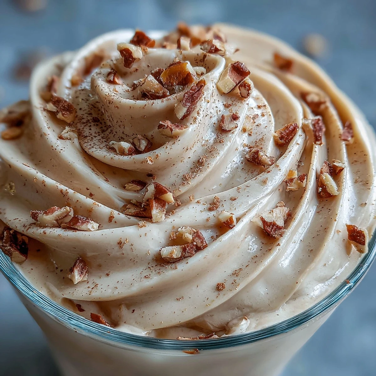 A blending Hojicha milkshake with roasted green tea powder, vanilla ice cream, and milk.
