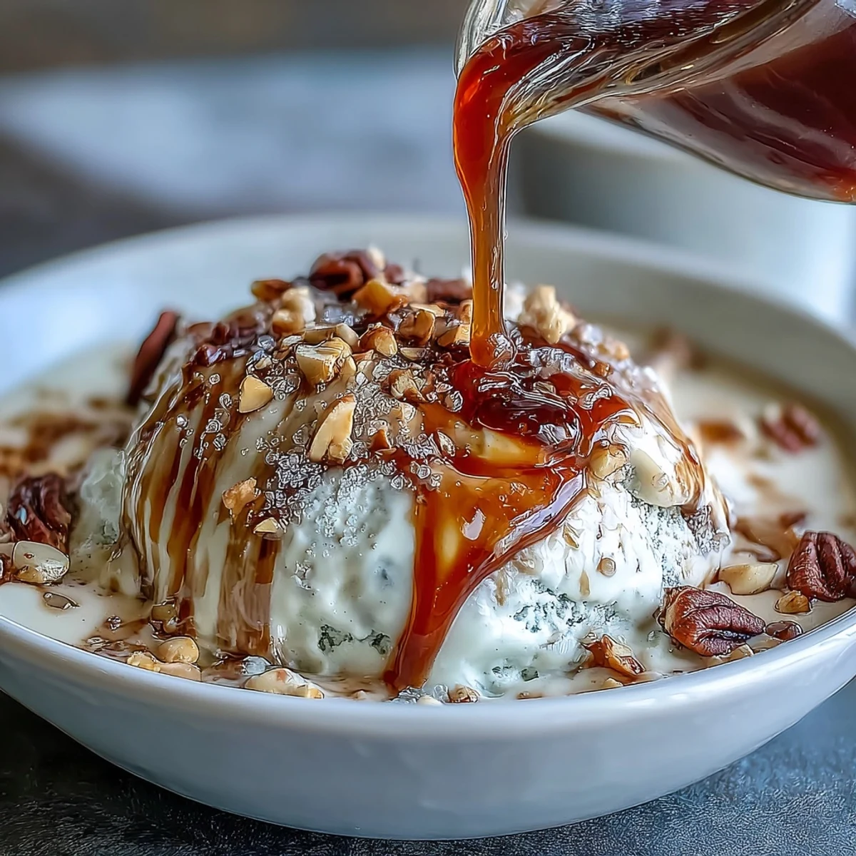 Japanese Hojicha Affogato with roasted tea and vanilla ice cream.