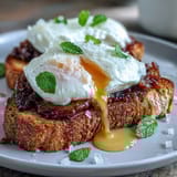 Honey Peach Burrata Toast: creamy burrata, juicy peaches, and honey drizzle on rustic sourdough for a vibrant spring brunch.