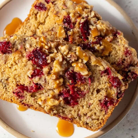 Festive Ginger Cranberry Dutch Holiday Snack Loaf, perfect for cozy winter evenings.  
