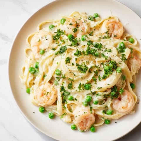 Instant Pot Shrimp Alfredo