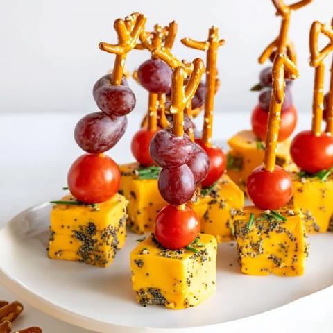 Cheddar Cubes Pretzel Sparklers