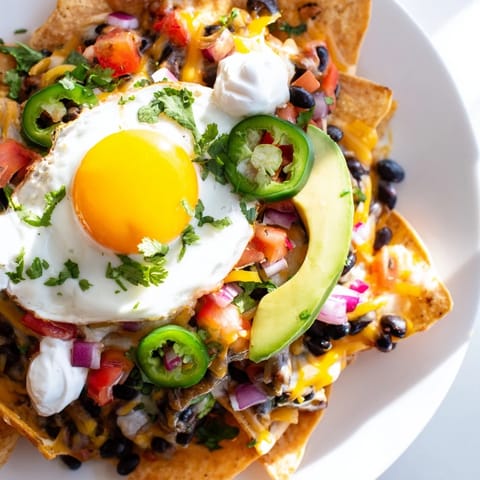 Egg-Topped Breakfast Nachos