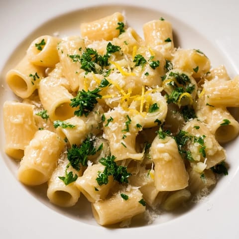Creamy Garlic Butter Ditalini