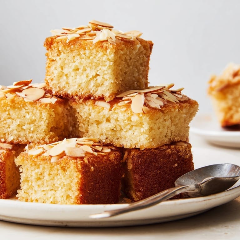Homemade almond tea cakes baking in a hot oven until fragrant and delicious.