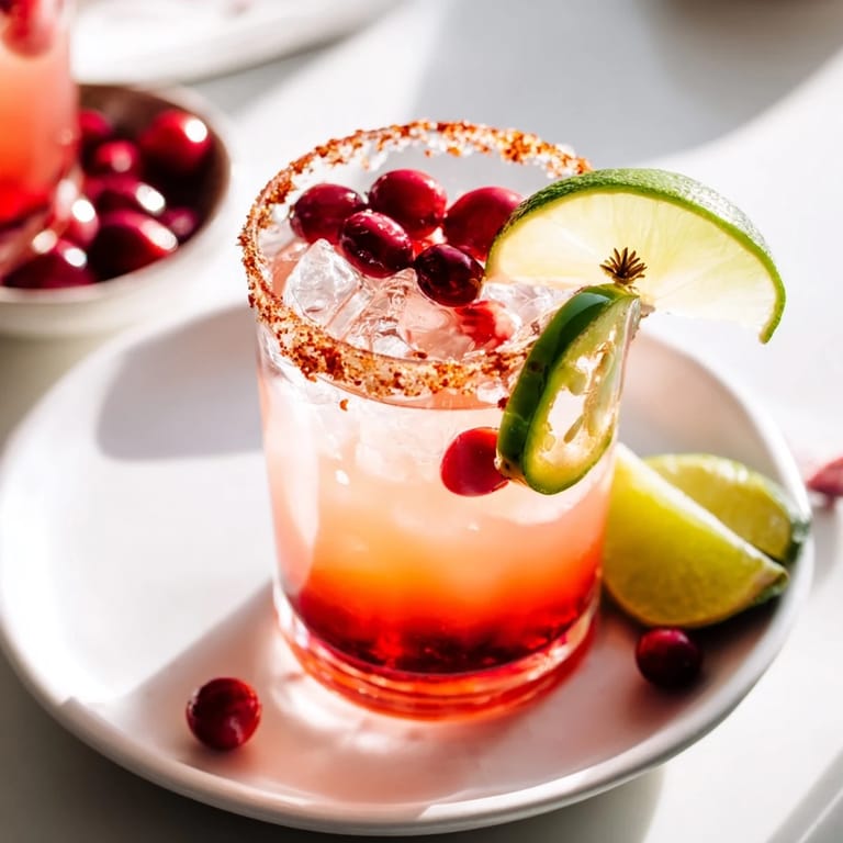 Delicious Spicy Thanksgiving Mocktail Margarita, perfect for festive gatherings and celebrations.