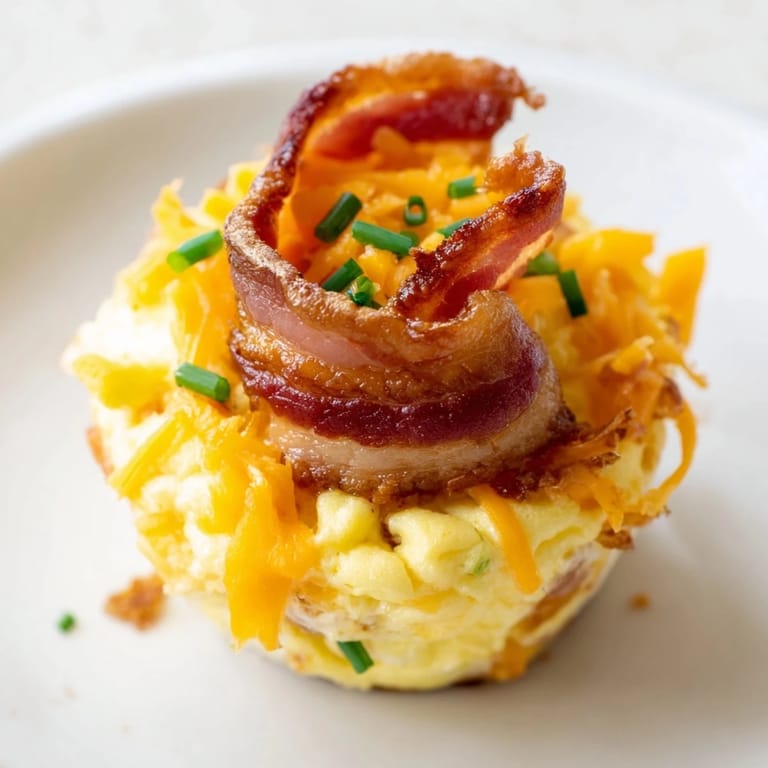 Delicious, fluffy Scrambled Egg Cups, savory with bacon and cheese, perfect for a quick brunch.