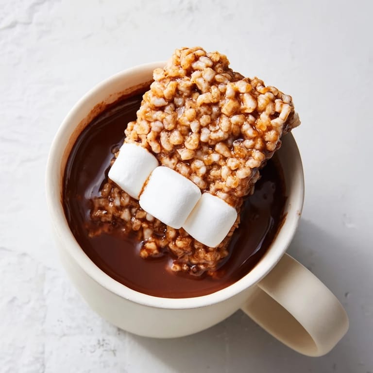 Rich, homemade hot chocolate drink with a melt-in-your-mouth Cozy Bear Marshmallow Bar on top.